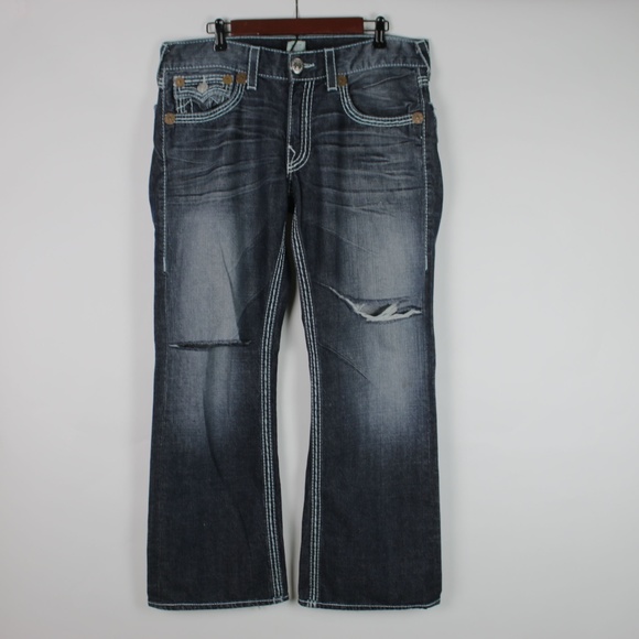 True Religion Other - TRUE RELIGION Mens ‘Billy’ Torn Knee Jeans 33"